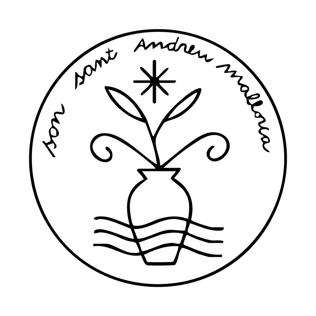 Son Sant Andreu — the estate's urn and sprig seal